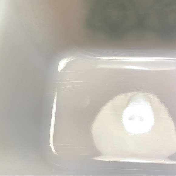 𝅺glasbake loaf pan, rare pattern, mid century modern, milk glass - Picture 7 of 7